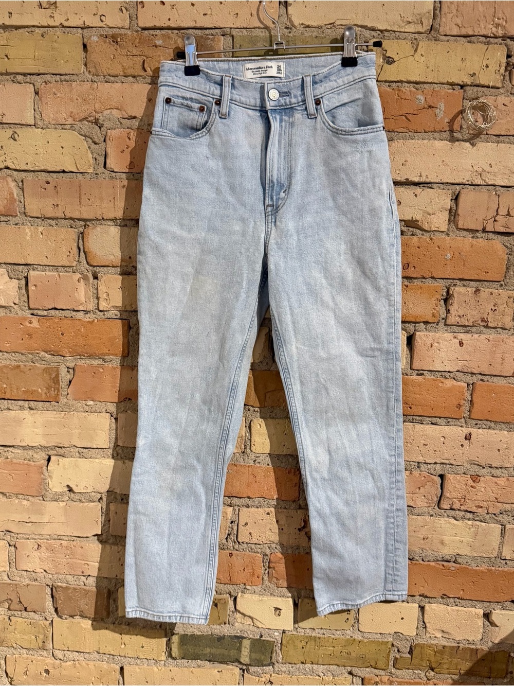 the ankle straight ultra high rise Abercrombie & fitch jeans
